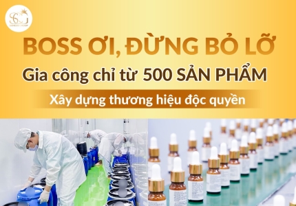 Gia công chỉ từ 500 sản phẩm dành cho Boss mới khởi nghiệp