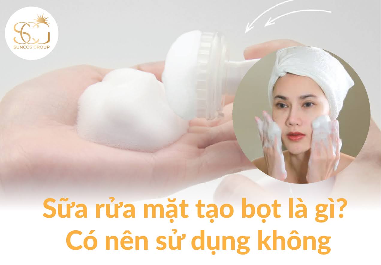 sữa rửa mặt tạo bọt