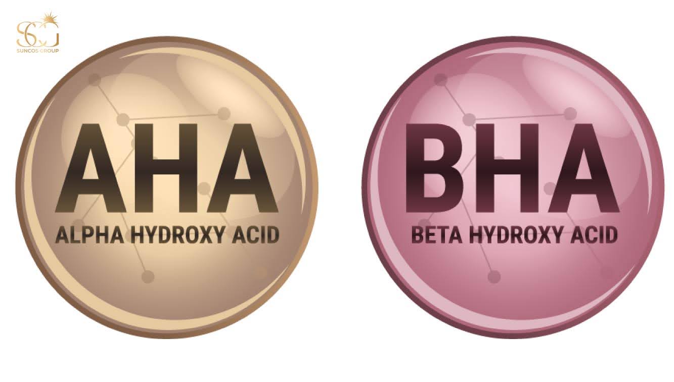 ứng dụng aha và bha trong sản xuất mỹ phẩm