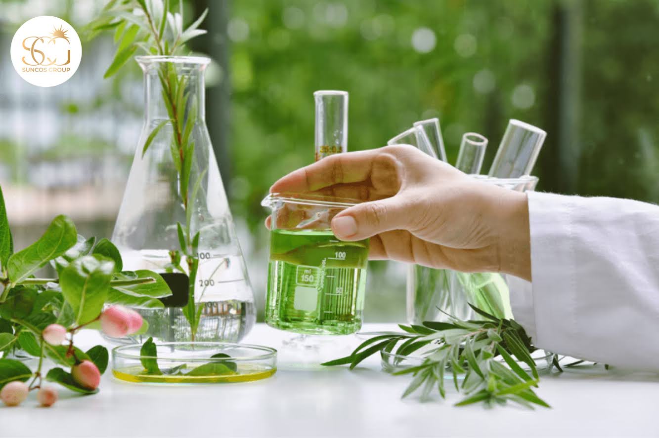 quy trình gia công mỹ phẩm thiên nhiên