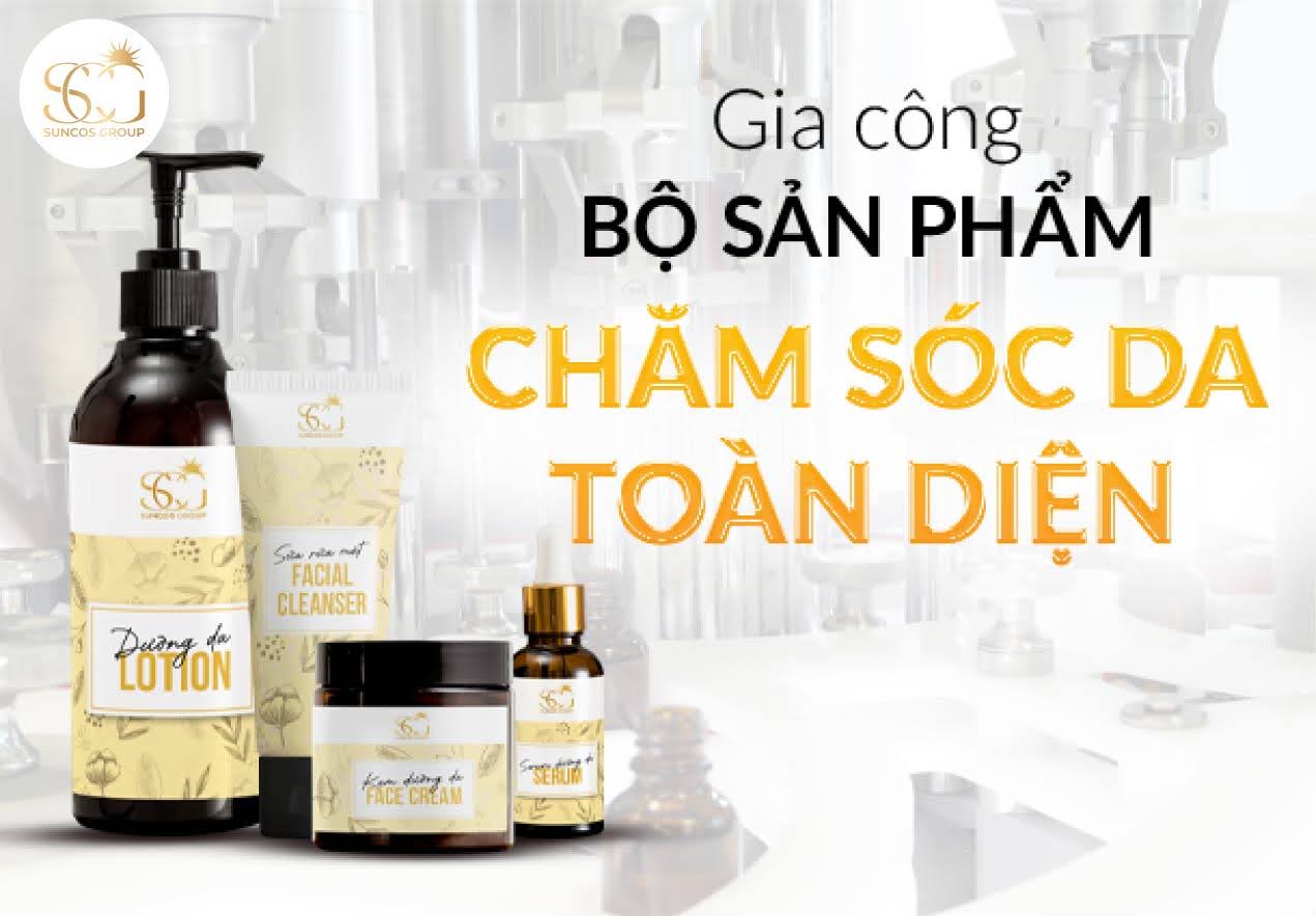 gia cong bo san pham cham soc da toan dien
