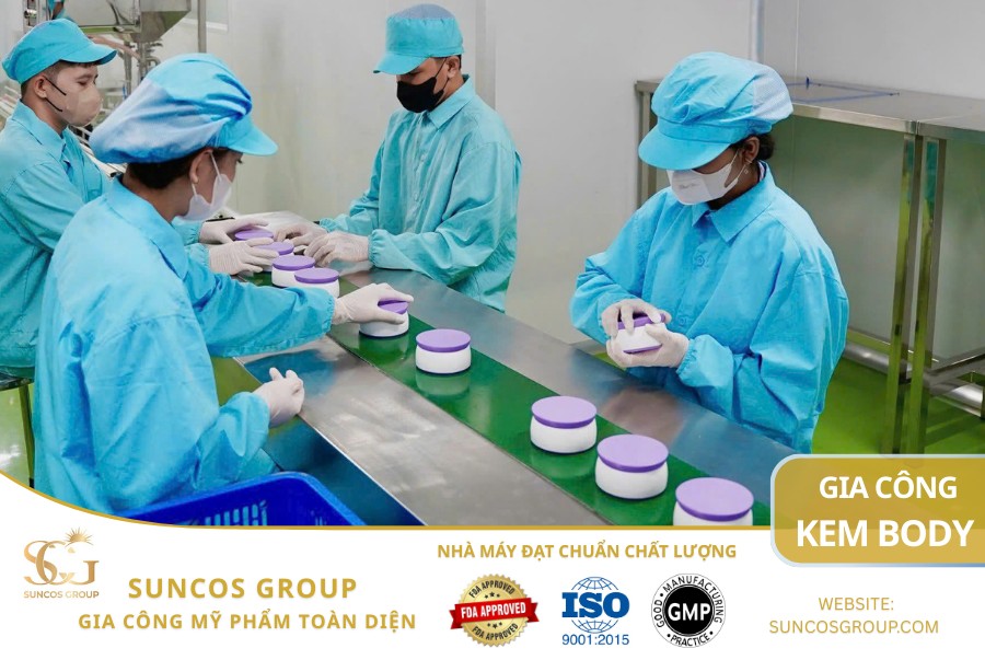 Vì sao nên chon gia công kem body tại SUNCOS GROUP?